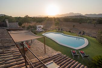 Finca Can Mel: Blick von der Dachterrasse