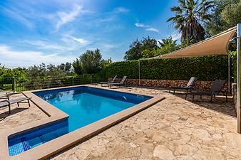 Finca Son Frau: Pooltreppe