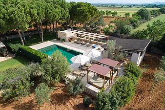 Finca Es Lledoner II: Poolbereich