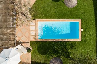 Finca Villa Es Collet de Manacor: Pool von oben