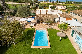 Finca Villa Es Collet de Manacor: Finca von oben