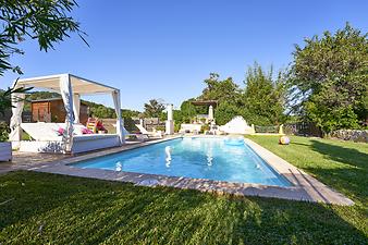 Finca Es Tarongers: Poolbereich