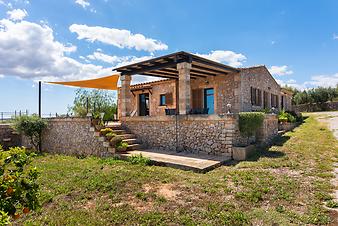 Finca Cas Padrins: Blick zur Veranda