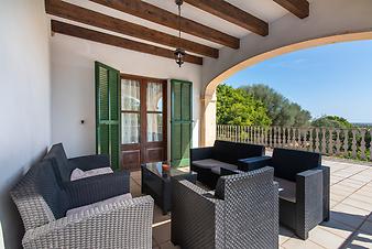 Finca Sa Pleta: Terrasse Schlafzimmer 1
