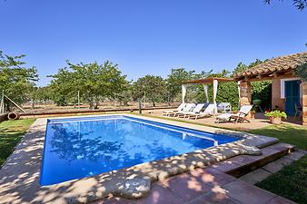 Finca Son Fam Nou: Poolterrasse