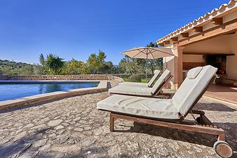 Finca Son Ramell: Poolliegen