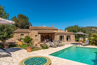 Finca Can Matxet: Poolterrasse