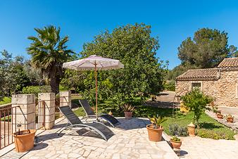 Finca Can Matxet: Poolterrasse