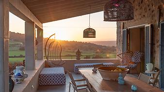 Finca Son Talent: Finca am Abend