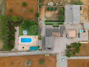 Finca Son Rosinyol Nou: Finca von oben