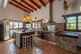 Finca Can Parpal: moderne Küche Mallorca