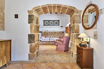 Finca Es Moli d'en Creu: Blick ins Wohnzimmer