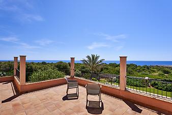 Finca Can Guillem Boquet: Der Blick von der Dachterrasse