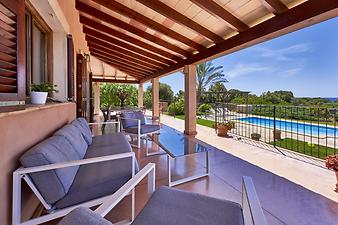 Finca Can Guillem Boquet: Terrasse mit Grill