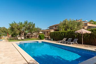 Finca Ses Bitles: Poolterrasse