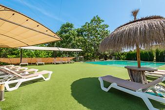 Finca S'Arbocar: eingezäunter Pool