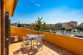 Ferienhaus Ca Nostra: Dachterrasse von Schlafzimmer 5