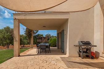 Finca Can Pere: linke Terrasse