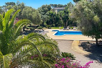 Finca Es Coscois: Blick von der Dachterrasse