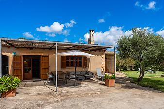 Finca Sa Clova: Überdachte Terrasse
