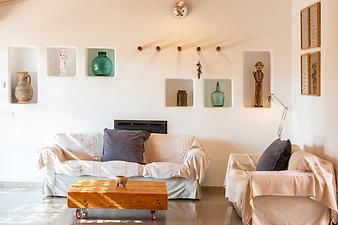 Finca Ca S' Amitger de son Forteza: Wohnzimmer