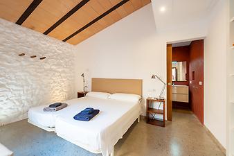 Finca Ca S' Amitger de son Forteza: Schlafzimmer mit Doppelbett