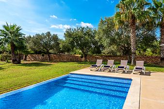 Finca Ca S' Amitger de son Forteza: Poolterrasse