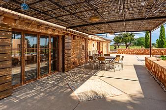 Finca Ca S' Amitger de son Forteza: Terrasse Finca Cala Varques