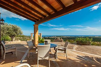 Finca Son Galta: Meerblick