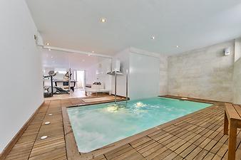 Ferienhaus Villa Sa Caleta: Innenpool Untergeschoss