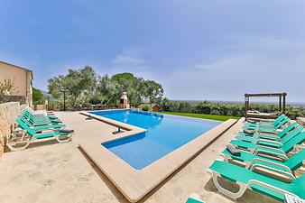Finca Es Puig d'es Call: Poolterrasse