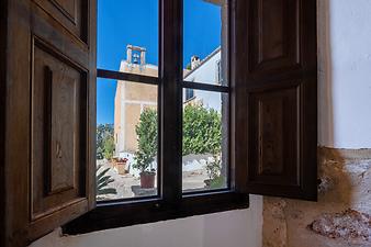 Finca Cas Pages des Pujol: Blick aus dem Fenster