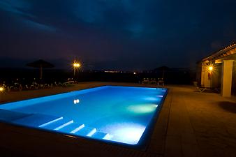 Finca Sa Franquesa Vella: beleuchteter Pool