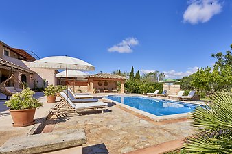 Finca Vistalegre Nou: Poolterrasse