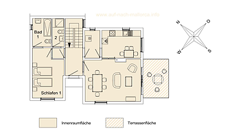 Ferienhaus Sol y Mar: Grundriss Sol y Mar EG