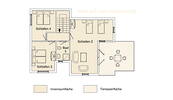 Ferienhaus Sol y Mar: Grundriss Sol y Mar OG