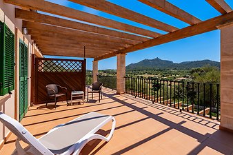 Finca Es Puig d'es Call: Blick von der Terrasse von Schlafzimmer 7 