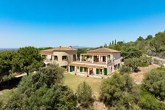 Finca Es Puig d'es Call: Blick über die Finca Es Puig des Call von der anderen Seite aus
