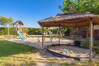 Finca Can Pere Rei: überdachter Sandplatz