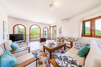 Finca Es Puig d'es Call: Wohnbereich OG, gegenüber von SZ 1