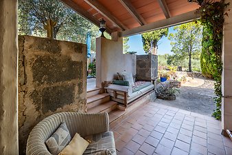 Finca Son Jorbo: Tierra- Terrasse