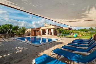 Finca Coll Doret: Poolterrasse