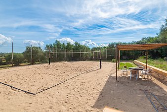Finca Predio Ca Na Lluca: Beachvolleyballfeld- Predio Ca Na Lluca