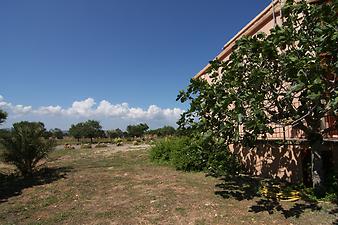 Finca Can Guillem Boquet: Blick nach Norden an der Finca vorbei