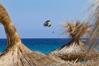 Finca Son Vives: Cala Millor am Strand im Sommer 