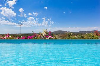Finca Es Collet: Pool Meer Mallorca