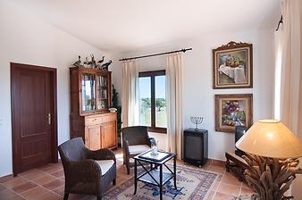 Finca Es Collet: Wohnzimmer der Finca Collet