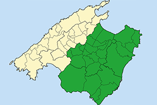 Mapa de municipios de Mallorca